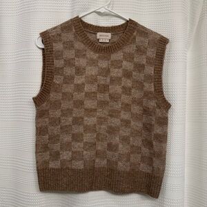 Brixton brown sweater vest